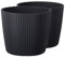 Tymar Blumentopf,Übertopf, 2er-Pack, Runde Form ((2pack) Anthrazit, ø 40 cm)