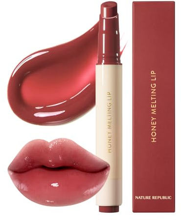 Nature Republic Honey Melting LIP (05 Plum) K-BEAUTY Lippenbalsam, Färbung, Koreanisch, Lipgloss, niedlich, glänzend