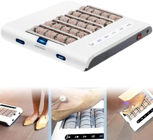 DPLXFPP Machine Nettoyage Semelles Chaussures Intelligente Entièrement Automatique, Polisseuse Chaussures À Induction Automatique Rechargeable 260 TR/Min, Cireuse Chaussures À Induction Automatique