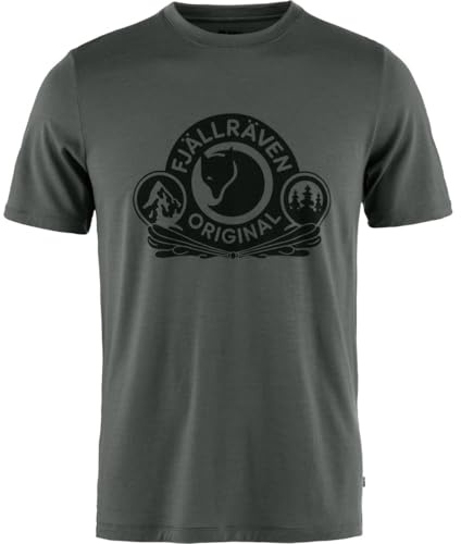 Fjällräven Herren Abisko Wool Classic SS T-Shirt, Basalt, L