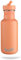 BOTL Tough Canteen Water Bottle with Matching Leakproof Straw Lid, Stainless Steel Water Bottle, Non-Insulated, Eco Bottle, 500ml (Peachy)
