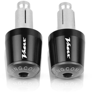 Motorrad-Lenkerstecker 78''22mm Motorrad Lenker Griffe Bar End Handle Bar Ends Cap Plug Für Y&amaha V-MAX VMAX 1200 1700 VMAX1200 VMAX1700 1985-2017(Schwarzgrau)