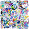 PRETTYSUNSHINE Anime Sticker Set 50 Stück, Cool Trippy Aufkleber Deko für Laptop Koffer Skateboard Kindle Fahrrad Motorrad Helm, Wasserfeste Graffiti Sticker für Jugendliche Erwachsene