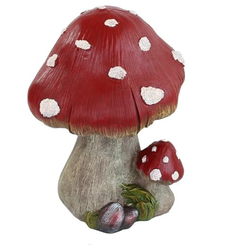 colourliving Fliegenpilz Deko Dekopilze Pilzfiguren Deko Fliegenpilz Waldpilz Herbstdeko Verschiedene Größen (22 cm)