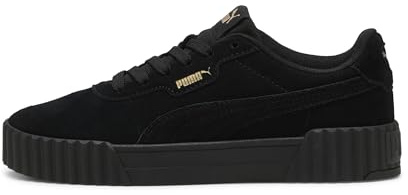 PUMA Carina 3.0 SD Damen Sneaker Leder Schuhe 400721 01 Black-Gold