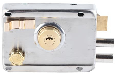 Set di Serrature da Applicare Verticali, Serratura da Applicare in Acciaio Inossidabile, Porta di Casa Universale Vintage, Serratura con Catenaccio Verticale di Sicurezza,