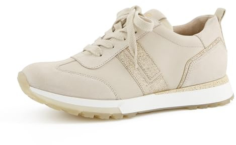 Paul Green Damen, Frauen Low-Top Sneaker,straßenschuhe,Strassenschuhe,Freizeitschuhe,Turnschuhe,Laufschuhe,schnürschuhe,Beige (Beige),37.5 EU / 4.5 UK