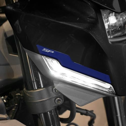 labelbike - 3D Harz Aufkleber Motorrad Dekoration und Frontmündungs Schutz kompatibel mit Yamaha MT 09 2024-2025 Farbe: Blaumetallic