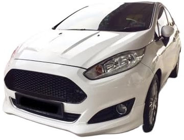 Autoersatz Grilleinsätze Für Ford Für Fiesta 3 MK7 2013-2015 Grille Abdeckung Grills Lufteinlass Tor Exterio Glänzend Auto-Styling Produkte Zubehör Kühlergrill Doppelsteg