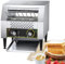 Tostadora comercial de 600 rebanadas/hora con cinta transportadora para restaurantes, tostadora industrial de mostrador, horno tostador automático con control inteligente de temperatura, 7 velocidad