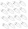 BESPORTBLE 20 Pezzi Forcina Per Con Clip a Coccodrillo Per Fermaglio Per Francese Fermagli Per in Plastica Mollette Per Resina Transparent