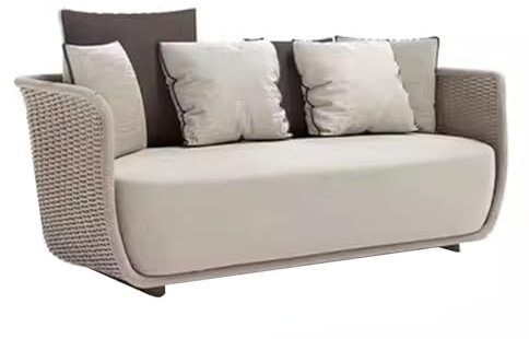 Terrassenmöbel für den Innen- und Außenbereich, für Hinterhof, Veranda, Garten, Pool, Balkon, Terrassen-Sitzgruppe, Sofa, Couchtisch, Beistelltisch (Farbe: Schwarz, Größe: Beistelltisch) (Grau 2)