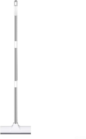 Scopa con setole in gomma, per la rimozione dei peli di animali domestici, con manico resistente, strumento versatile per la pulizia di tappeti, piastrelle, finestre e giardini