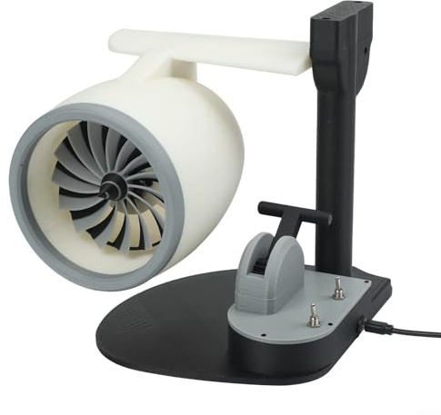 Creative USB Engine Desktop Fan, Turbo Airplane Style With Humidifier & LED Light, Humidity And Air Circulation Can Be Controlled(Red)