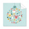 DIYthinker Frohe Weihnachten Kreis Cartoon Porträt Brillenputztuch-Reinigungstuch Geschenk Telefon Screen Cleaner 5Pcs