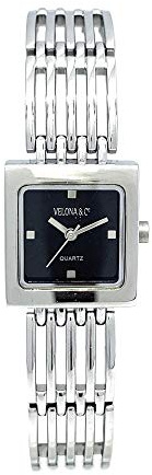 OSCO VELONA Co. Damen-Armbanduhr Analog Quarz mit Edelstahlarmband 4891