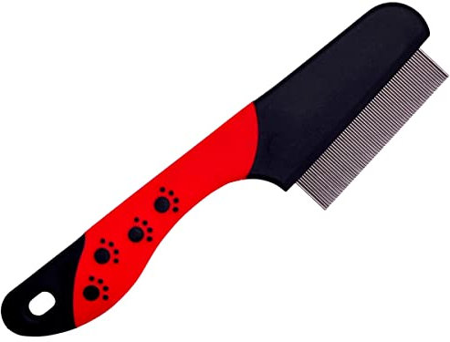 Masterclip Flea Comb - Nits & Ticks Removal Grooming Comb for Cats, Dogs & Rabbits