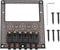 Fafeims Guitar Bridge, Durable Saddle Guitar Bridge Humbucker Pickup Slot für TL Telecaster E-Gitarren (Schwarzkaleidoskop)