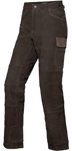Parforce Traditional Hunting Lederhose Prestige Full-Bull Braun/Dunkelbraun 50