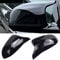 Auto Spiegelkappen 1 Paar Auto Tür Außenspiegelkappe Rückspiegelkappe Seitenspiegel Abdeckungen für B-MW X3 F25 X4 F26 X5 F15 X6 F16 2014-2018 (Helles Schwarz)