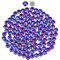 2880 Hotfix-Strasssteine,Flatback Glitzersteine Stones, Glas, runde Kristalle Strasssteine, Edelsteine​zum Basteln, für Kleidung, Schuhe, Taschen, DIY-Dekoration,Purple Velvet,SS16,3.8MM-4MM