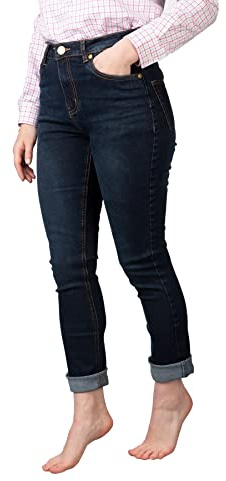 Rydale Ladies Jeans Womens Straight Leg Jeans Stretch Denim Slim Jean Trouser Pants 2 Colours