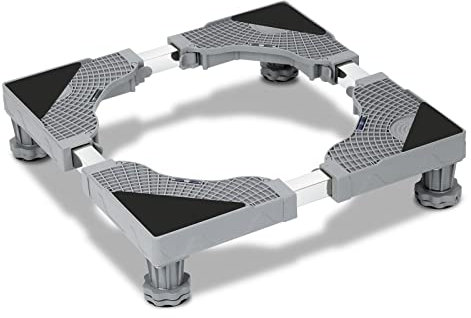 Cecaylie Support de machine à laver 41-65 cm (réglable), socle de machine à laver réglable à 4 pieds, socle pour réfrigérateur, sèche-linge, congélateur