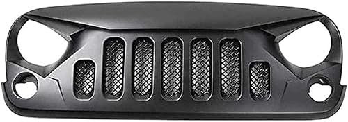 HOCAH Griglia paraurti Anteriore per Jeep Wrangler JK 2007-2017,Protezione griglia griglia Protezione Sostituzione griglia paraurti Anteriore