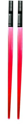 Folpus Lightsaber Chopsticks, Light up Chopstick, Party Led Glowing Chopsticks, Glow Sticks for Wedding Club Festival Carnival, Red