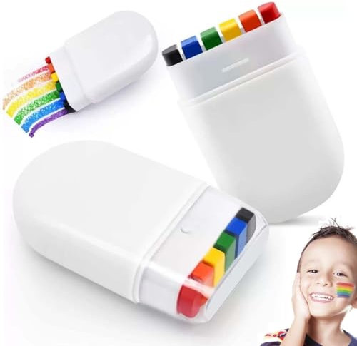 UEAVOID 3 Stück Pride Makeup, LGBTQ Accessoires für Versammlungen im Freien, Partys, Paraden und andere Aktivitäten, Regenbogen Gesichtsfarbe (Regenbogen)