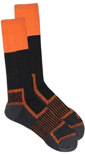 RIO 3 Pack Reinforced For Steel Cap Boots Crew Mens Thick Tough Work Socks Bulk