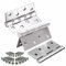 Euro Tische Scharniere Klappbar Edelstahl für Innen und Außenbereich, Klavierband Scharnier für Türen, Fenster und Schranktür, 2 Stück (1 Packung) 125x73x2mm