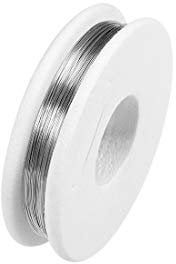 sourcing map 0.1mm 38AWG Heating Resistor Wire Wrapping Resistance Wires for Heating Elements 32.8ft