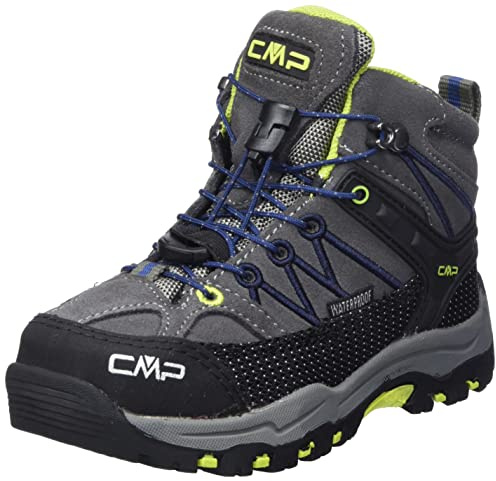 CMP Unisex Kinder Kids Rigel Mid Trekking Shoes Wp Trekking-Schuhe, Graphite Marine, 28 EU