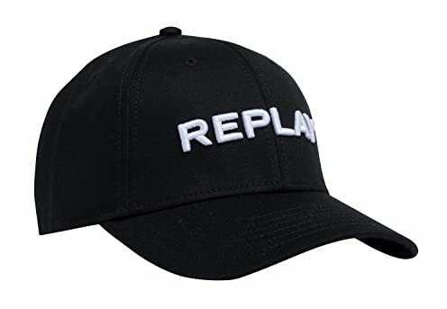 Replay Unisex Baseball Cap mit Logo, Black 098 (Schwarz), Onesize