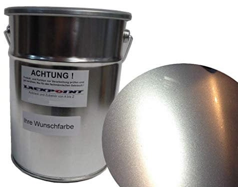 Lackpoint 0,5 Liter Spritzfertiger Wasserbasislack für VW A7W LA7W Reflexsilber Metallic Autolack