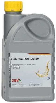 DBV Motorenöl HD SAE 30 20 x 1-Liter-Dose