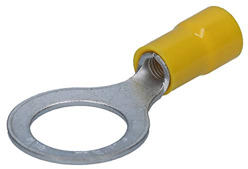 Cembre GF-M16-10x Capocorda Isolati a Forcella in Ottone, Giallo