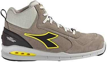 Diadora Run Net AIRBOX Mid S3 SRC, Scarpe da Ginnastica Uomo, Wind Gray/Wind Gray, 42 EU