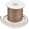Craftdady 80 Yards/Rolle, 1 mm, rund, gewachst, Polyesterschnur, Perlenschnur, Spule für Schmuckherstellung, Kamel