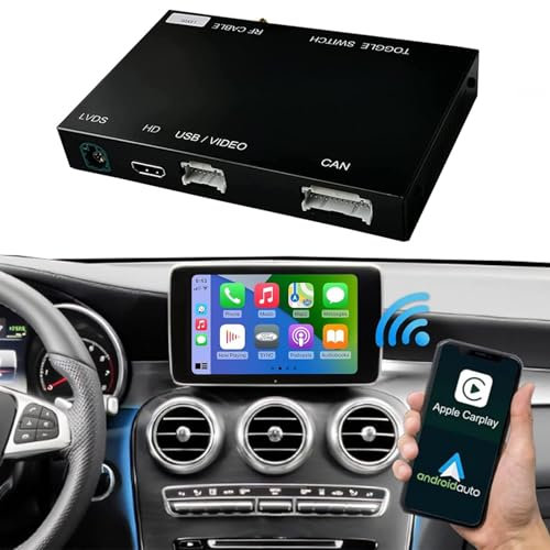 Road Top Wireless Carplay Android Auto für Mercedes Benz NTG5.0 C Klasse W205 GLC Klasse C350E, GLC250, GLC300, C63 AMG 2015-2018 Jahr Auto, Unterstützung Navigation, Mirrorlink für Telefon, Kamera