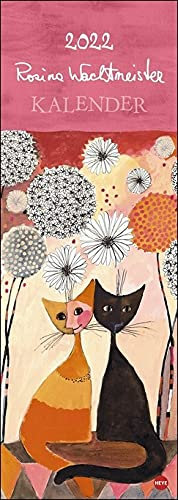 Rosina Wachtmeister Vertical - Kalender 2022 - Heye-Verlag - Wandkalender mit Gold- und Silberprägung - 24 cm x 69 cm