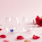 Softfree Weingläser Ohne Stiel mit Herz 2er Set, 500ML Personalisiert Graviertes Rotweingläser, Lustig Besonderes Weinglas Geschenk für Hochzeit Vatertag Verschiedene Anlässe