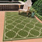 SANAT Outdoor Teppich - Wasserabweisender Teppich für Innen & Außen - Für Terrasse, Garten & Wohnzimmer; Grün, 160 x 230 cm