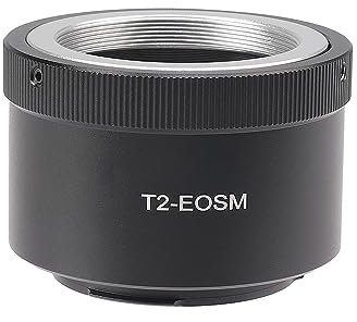 FOTGA Adattatore per obiettivo T2 T Mount per Canon EOS EF-M Mount M2 M3 M5 M6 M10 M50 M100 M200, M6 Mark II, M50 Mark II per lavori con obiettivo da 500 mm, 420-800 mm, 650-1300 mm