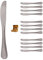 Coltello Mavolo Oxford - Spedizione 24 H- 12 pezzi - Coltello 70 g elegante per tavolo in acciaio inossidabile - Allana Cok - Selezionato e inviato da Cosecha Privada