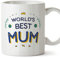 MUGFFINS Mother/Mum Mug - in English - World's Best - Funny Gift for Mother's Day - Ceramic 11oz Mug