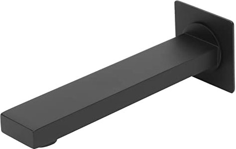 Cyrank Wall Mounted Faucet, Wall Mounted Bathroom Sink Faucet, Sprinkle Black Matte Bathroom Faucet Pop Up Drain G1/2 Male Thread Stainless Steel Sink Basin Tub Tap for Bathroom