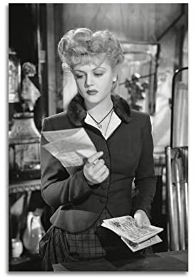 NOGRAX Schauspielerin Angela Lansbury Star Retro Poster für Schlafzimmer Ästhetik Bild Druck Leinwand Gemälde 50 x 75 cm ungerahmt