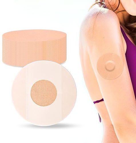 Freestyle-Libre-3-Pflaster, 20 Stück Libre 1, 2 & 3 Sensor Sticker, Wasserdicht und Langlebig Pflaster für Freestyle Libre 1 & 2, Dünnfilm Einfach zu Verwenden von YOUSHARES (20 Stück, Braun)